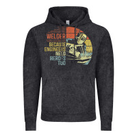 Vintage Black Mens Welder Because Engineers Need Heroes Too Gifts Funny Welding Vintage Hoodie - minhPixels