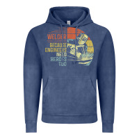 Vintage Denim Mens Welder Because Engineers Need Heroes Too Gifts Funny Welding Vintage Hoodie - minhPixels