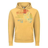 Vintage Mustard Mens Welder Because Engineers Need Heroes Too Gifts Funny Welding Vintage Hoodie - minhPixels