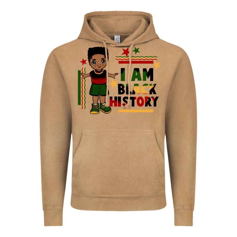 I Am Black History Black Boy  Juneteenth Vintage Hoodie by CowGirlArtShop | Teevron