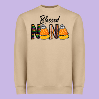 Blessed Nana Heavyweight Sweatshirt Designed By Cowhidedigitalart
