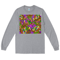 Heather Grey Mardi Gras with crabs tumbler Long Sleeve Tee - HowdyJamesFarm