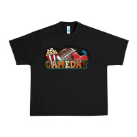 Black Game day football popcorn Urban Heavy Tee - HowdyJamesFarm