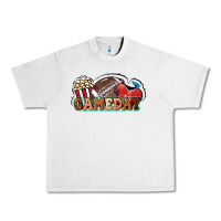 Lunar Rock Game day football popcorn Urban Heavy Tee - HowdyJamesFarm
