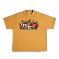 Peanut Butter Game day football popcorn Urban Heavy Tee - HowdyJamesFarm