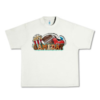 Pistachio Game day football popcorn Urban Heavy Tee - HowdyJamesFarm