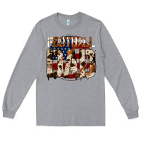 Heather Grey american football dad Long Sleeve Tee - Jasminsmagicworld
