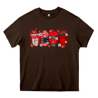 Chocolate Brown lady bug drink Heavy Core Tee - RacoonDesign