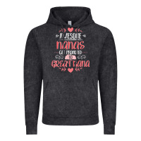 Vintage Black Gift for 1st Time Great Nana  Great Nana Vintage Hoodie - minhPixels