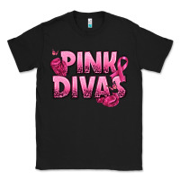 Black Pink Divas Breast Cancer Classic Tee - NancyCooperArtShop