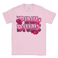 Bubblegum Pink Pink Divas Breast Cancer Classic Tee - NancyCooperArtShop