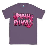 Lavender Pink Divas Breast Cancer Classic Tee - NancyCooperArtShop