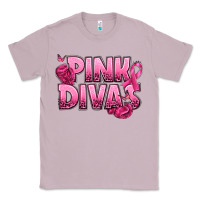 Lilac Pink Divas Breast Cancer Classic Tee - NancyCooperArtShop