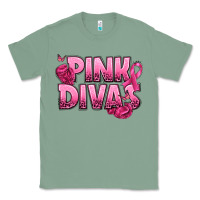 Sage Pink Divas Breast Cancer Classic Tee - NancyCooperArtShop