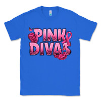True Royal Pink Divas Breast Cancer Classic Tee - NancyCooperArtShop