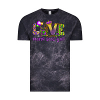 Cloud Black Love Mardi Gras Y'all Vintage Tee - HowdyJamesFarm