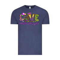 Vintage Denim Love Mardi Gras Y'all Vintage Tee - HowdyJamesFarm