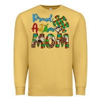 Antique Gold proud autism mom Premium Sweatshirt - Artiststas