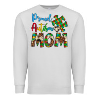 Dove Grey proud autism mom Premium Sweatshirt - Artiststas