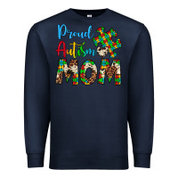 Navy proud autism mom Premium Sweatshirt - Artiststas