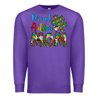 Purple proud autism mom Premium Sweatshirt - Artiststas