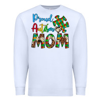 White proud autism mom Premium Sweatshirt - Artiststas