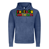 Vintage Denim freedom juneteenth Vintage Hoodie - CowGirlArtShop