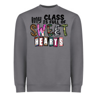 Storm my class ısfull of sweet hearts Heavyweight Sweatshirt - CowhideDigitalArt