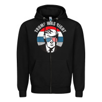 Black trump was right republican conservative political t shirt Zipper Hoodie - minhPixels
