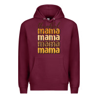 Burgundy thankful mama Premium Hoodie - BundleAndBundleShop