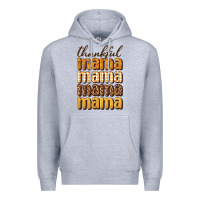 Heather Grey thankful mama Premium Hoodie - BundleAndBundleShop