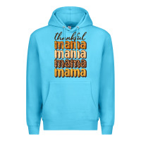 Ocean Blue thankful mama Premium Hoodie - BundleAndBundleShop