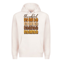 Pale Pink thankful mama Premium Hoodie - BundleAndBundleShop