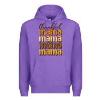 Purple thankful mama Premium Hoodie - BundleAndBundleShop