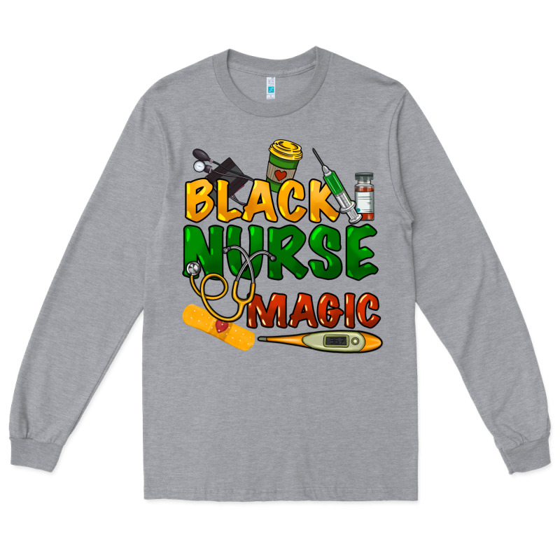Black Nurse Magic Long Sleeve Tee by HowdyJamesFarm | Teevron