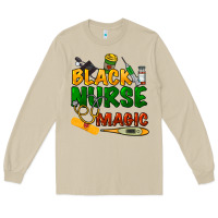 Mushroom Black Nurse magic Long Sleeve Tee - HowdyJamesFarm