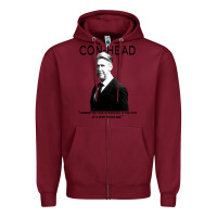 Burgundy connor, roy was interested in politics Zipper Hoodie - minhPixels