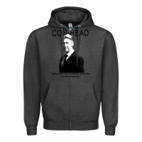 Charcoal Heather connor, roy was interested in politics Zipper Hoodie - minhPixels