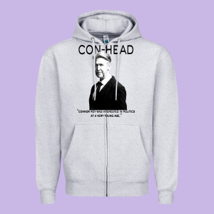 Connor, Roy Was Interested In Politics Zipper Hoodie Designed By Minhpixels