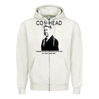 Oatmeal Heather connor, roy was interested in politics Zipper Hoodie - minhPixels