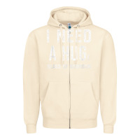 Sandshell I Need a HUGe Glass of Bourbon T Shirt Bourbon Gifts for Him Zipper Hoodie - minhPixels