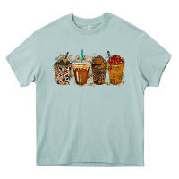 Arona leopard and cowhide drink Heavy Core Tee - RacoonDesign