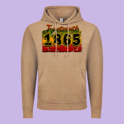 Juneteenth 1865 Vintage Hoodie Designed By Cowgirlartshop