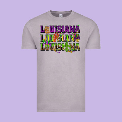 Louisiana Louisiana Louisiana Vintage Tee Designed By Howdyjamesfarm