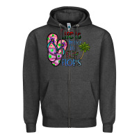 Charcoal Heather life is better İn flip flops Zipper Hoodie - CowhideDigitalArt