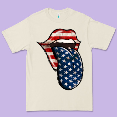 American Toungue For 4th Of July Premium Tee Designed By Bettercallsaul
