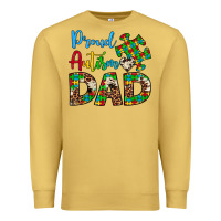 Antique Gold proud autism dad Premium Sweatshirt - Artiststas