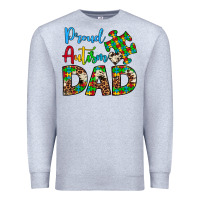 Heather Grey proud autism dad Premium Sweatshirt - Artiststas