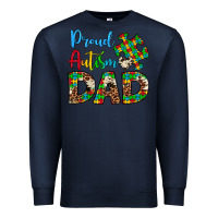 Navy proud autism dad Premium Sweatshirt - Artiststas