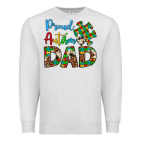 Oatmeal Heather proud autism dad Premium Sweatshirt - Artiststas